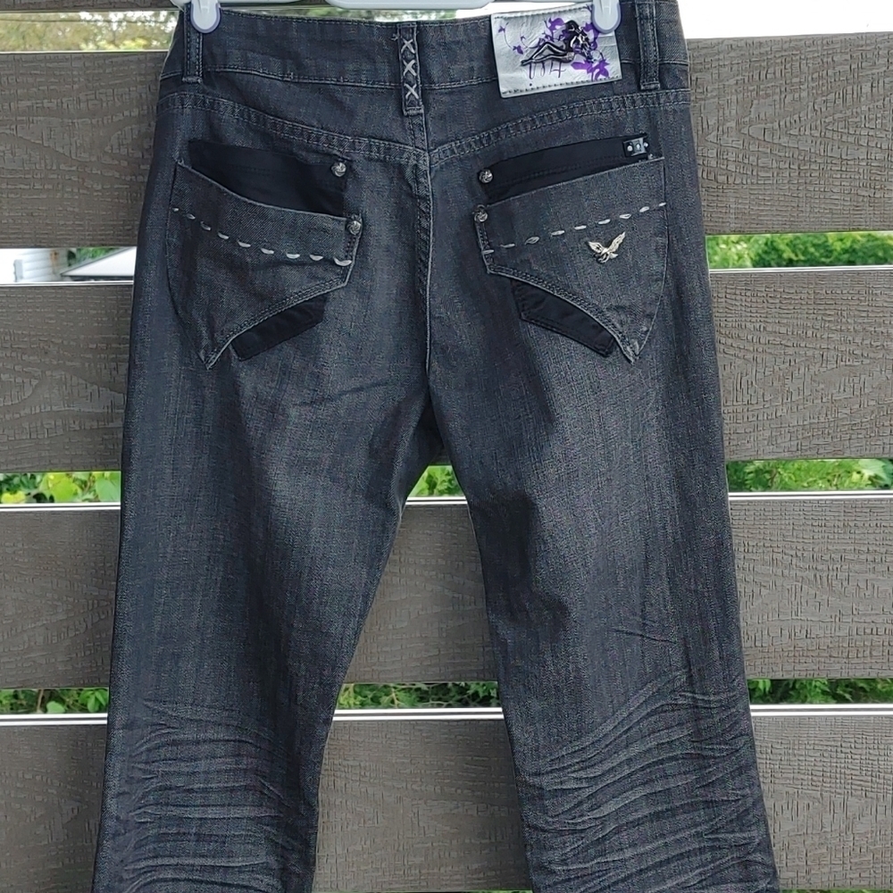 Sonice Jeans straight leg jeans size 28 black‎